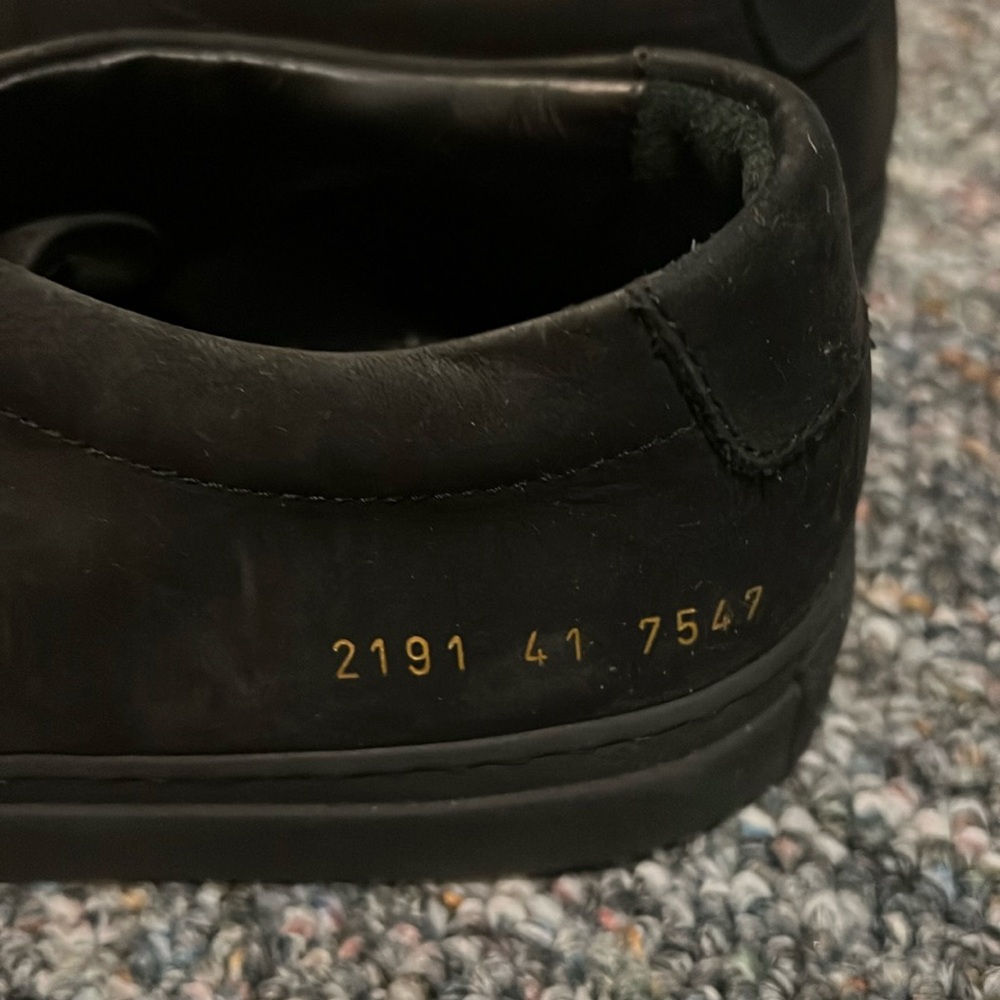 Common projects achillies low black suede
